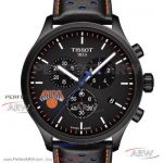 Perfect Replica Tissot Chrono XL NBA New York Knicks Edition Black PVD 45 MM Swiss Quartz Watch T116.617.36.051